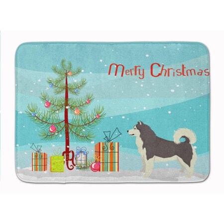 Carolines Treasures Alaskan Malamute Christmas Tree Machine Washable Memory Foam Mat CK3513RUG